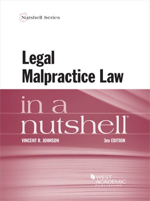 cover image of Legal Malpractice Law in a Nutshell